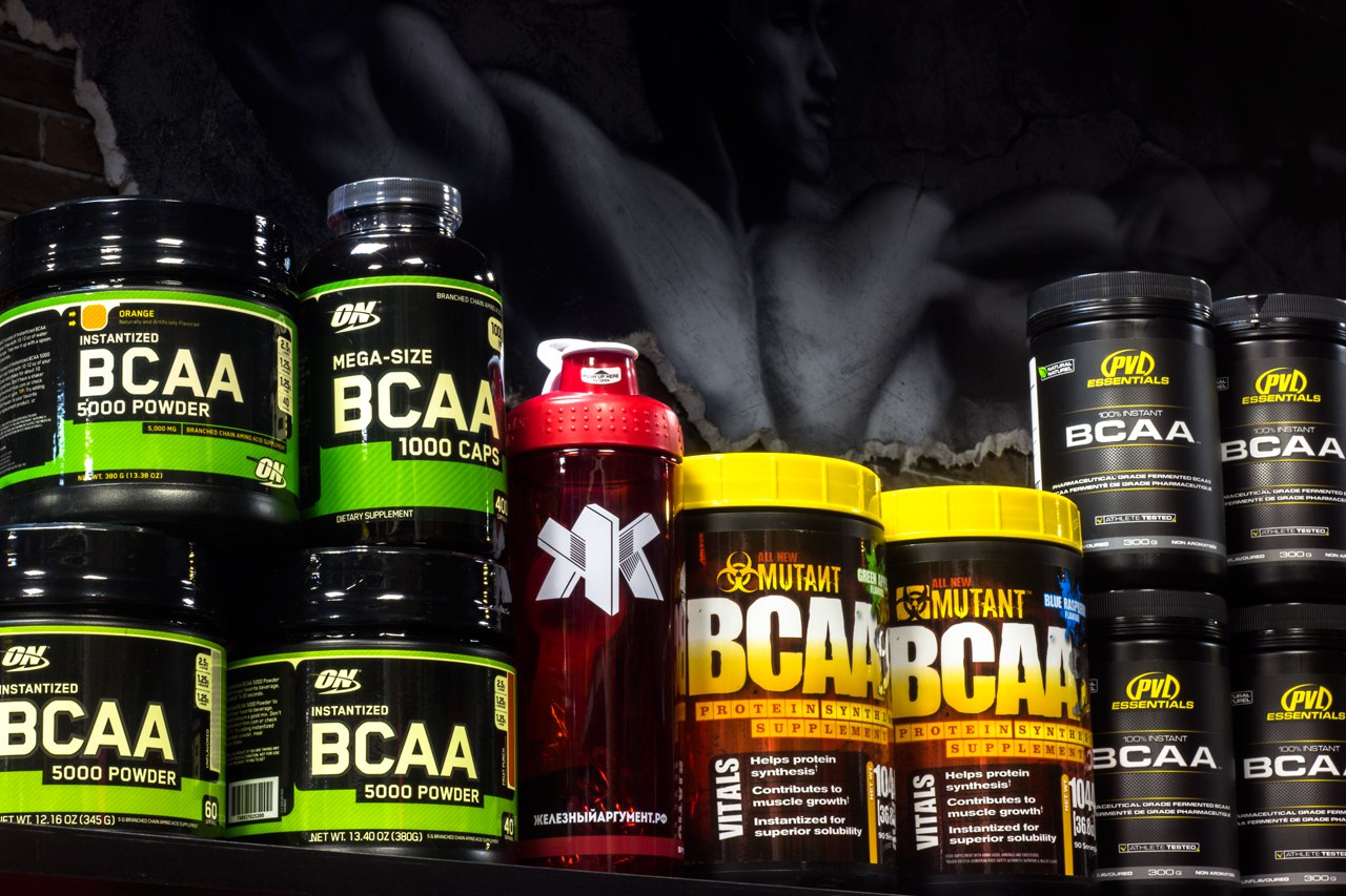 BCAA аминокислоты от различных производителей спортивного питания