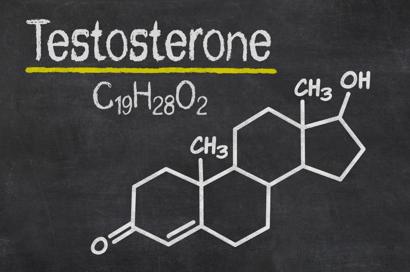 Молекула тестостерона.