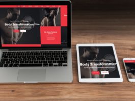 Сайты по бодибилдингу на ноутбуке, планшете и телефоне