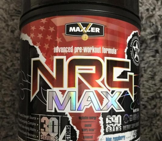 NRG MAX от Maxler баночка предтреника