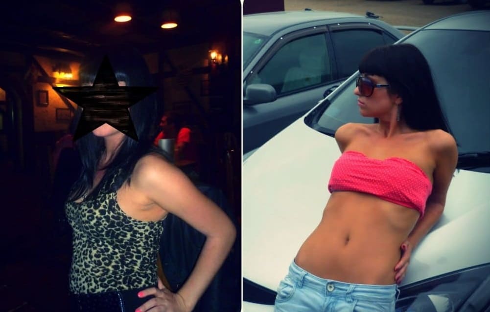 Девушка до и после диеты на раздельном питании
