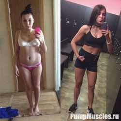 Каринка Пирожок (https://vk.com/id36279201) Девушки до и после похудения