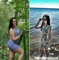 Анонимно Девушки до и после похудения